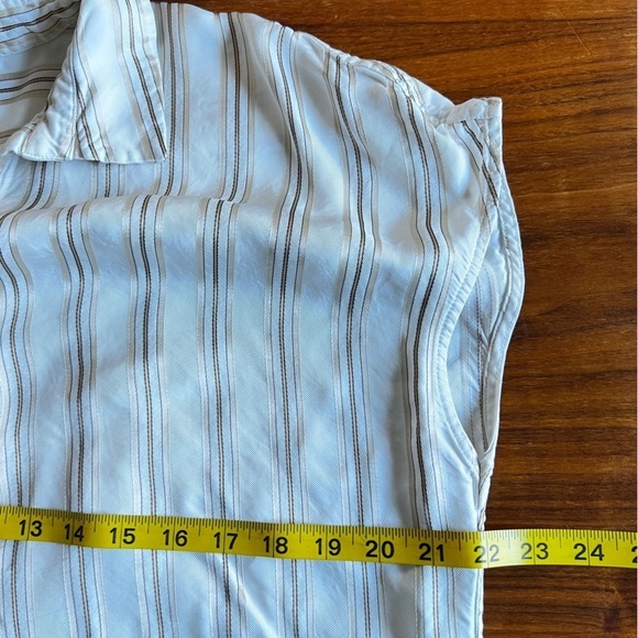 CO Ivory Striped Shirtdress no belt size smalll - Picture 14 of 16